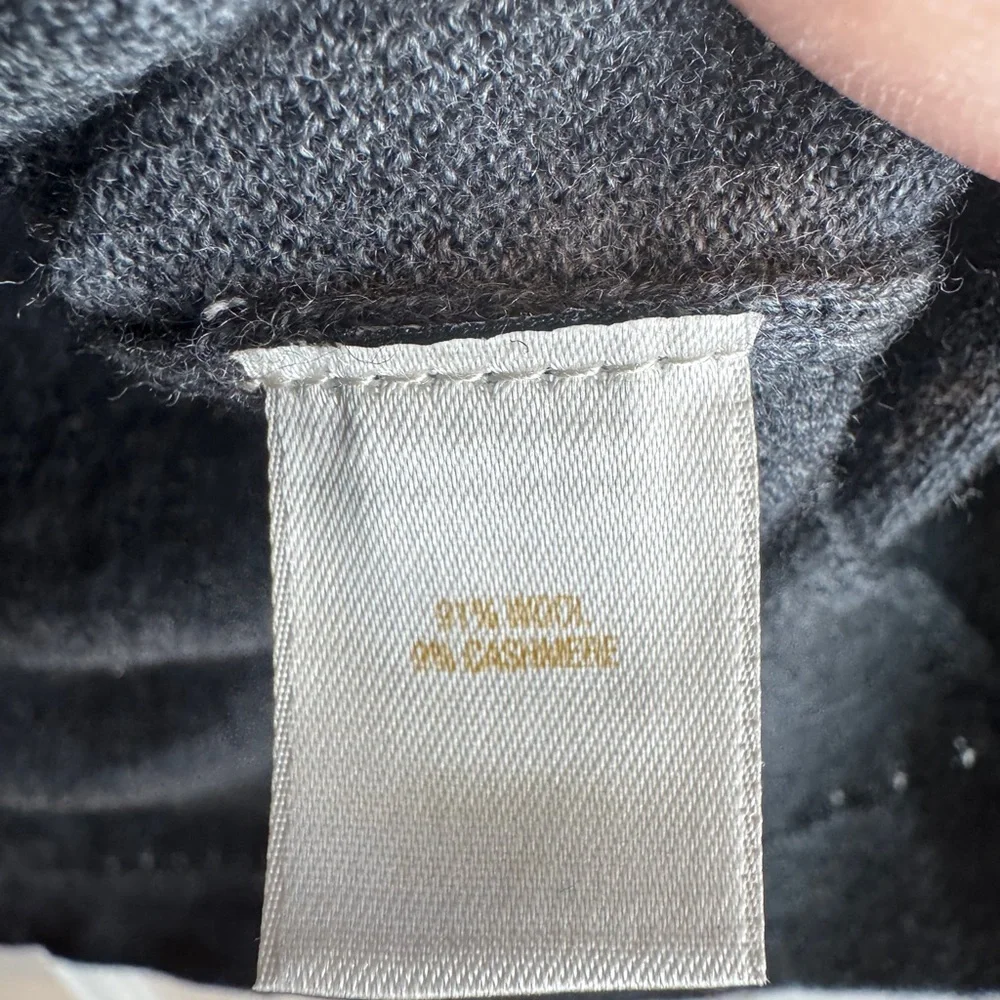 Kate Spade Grey Wool and Cashmere Knit Sweater